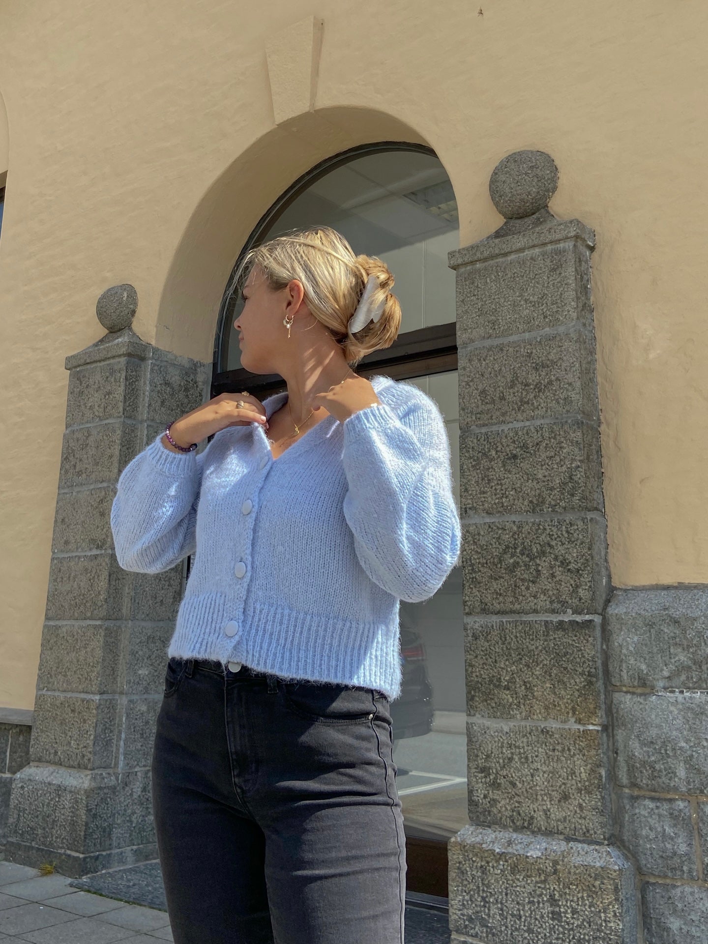 ONLALYSSA Cardigan - Blå